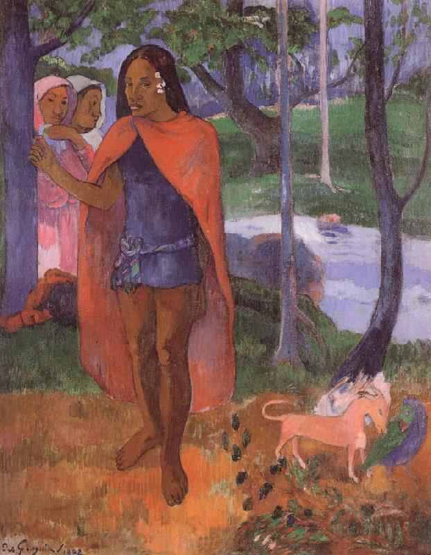Paul Gauguin tbe magician of hiva oa oil painting picture